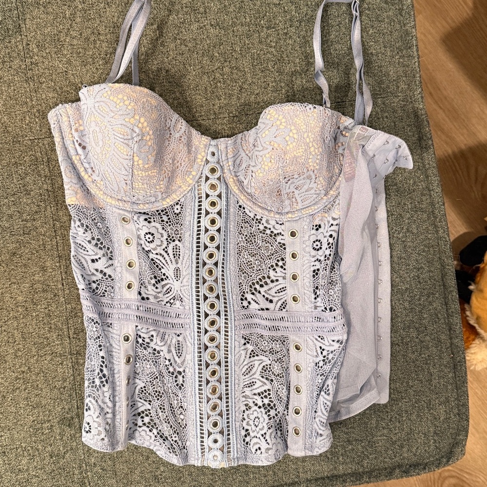 Victoria's Secret Blue Mesh Lingerie